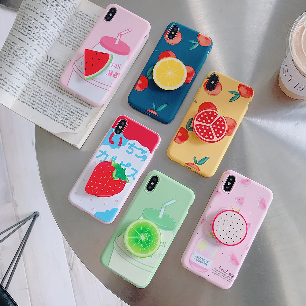 Силиконовый чехол с фруктовыми напитками для iPhone 7 Plus 6 6splus из мягкого ТПУ