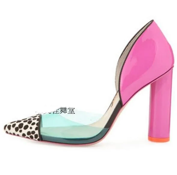 Zapatos Nujer сезон лето-осень Новинка Разноцветные туфли в горошек женские