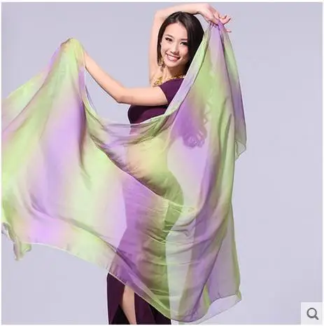 Женская Фата для танца живота из искусственного шелка 2 5*1 м|veil dress|fabric knitfabric staples |
