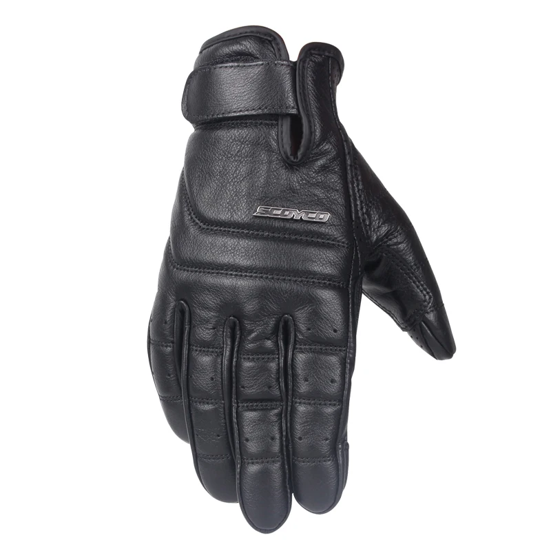 Перчатки для мотоцикла из натуральной кожи Scoyco Racing Cowhide Sheepskin Spring Summer Leisure Moto Retro gGoves SWX on.