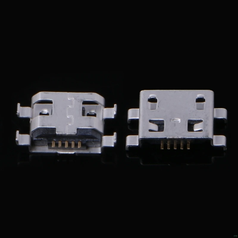 OOTDTY 10 шт. Тип B Micro USB 5 контактный разъем для зарядного устройства|Соединители| |