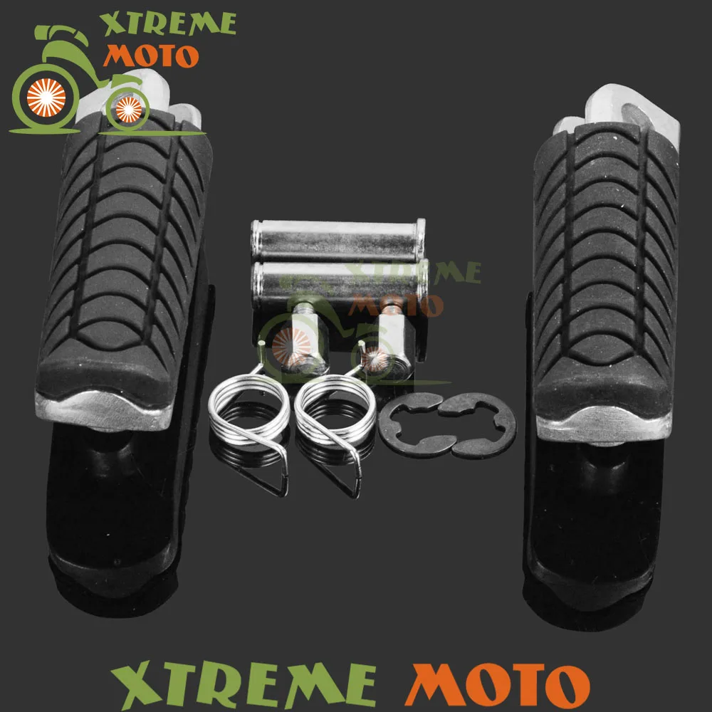 Серебряные мотоциклетные передние подставки для ног Педальный штатив