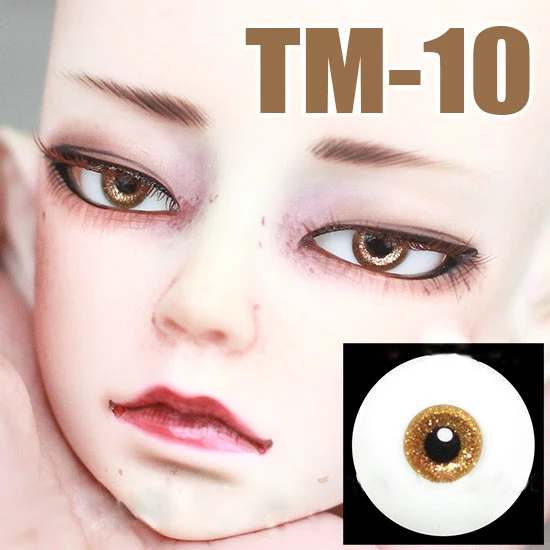 Стеклянные кукольные глаза BJD 1/3 1/4 1/6 SD дяди 14 мм 16 стеклянные ручной работы