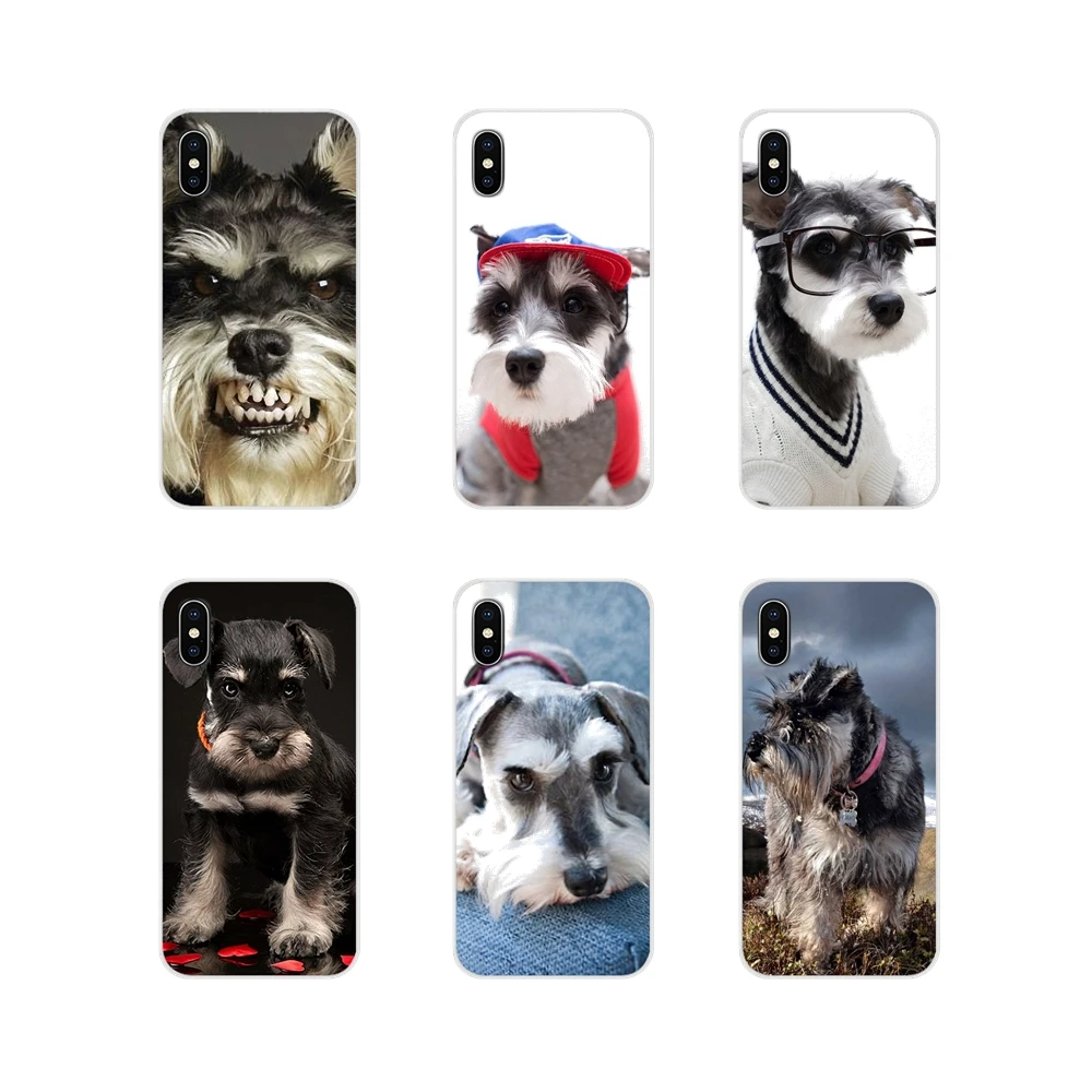 Чехлы для сотового телефона миниатюрные Schnauzer dog art Для Xiaomi Mi4 Mi5 Mi5S Mi6 Mi A1 A2 5X 6X 8 9 Lite