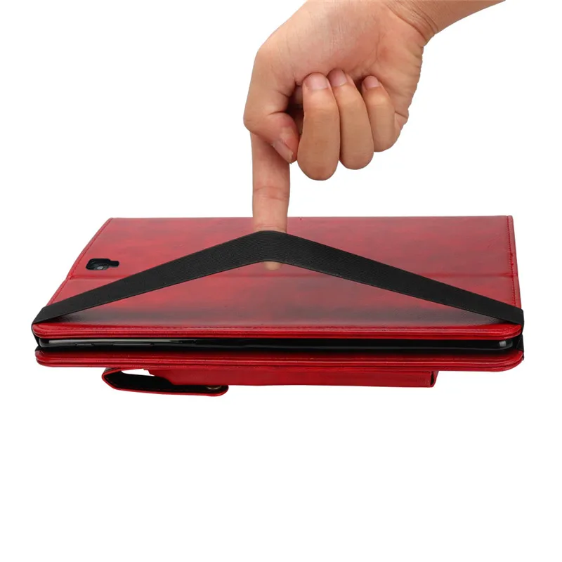 Высококачественный чехол-подставка из искусственной кожи для samsung Galaxy Tab S3 9,7 T820 T825 Smart Cover Funda с карандашом+ пленка для экрана+ ручка