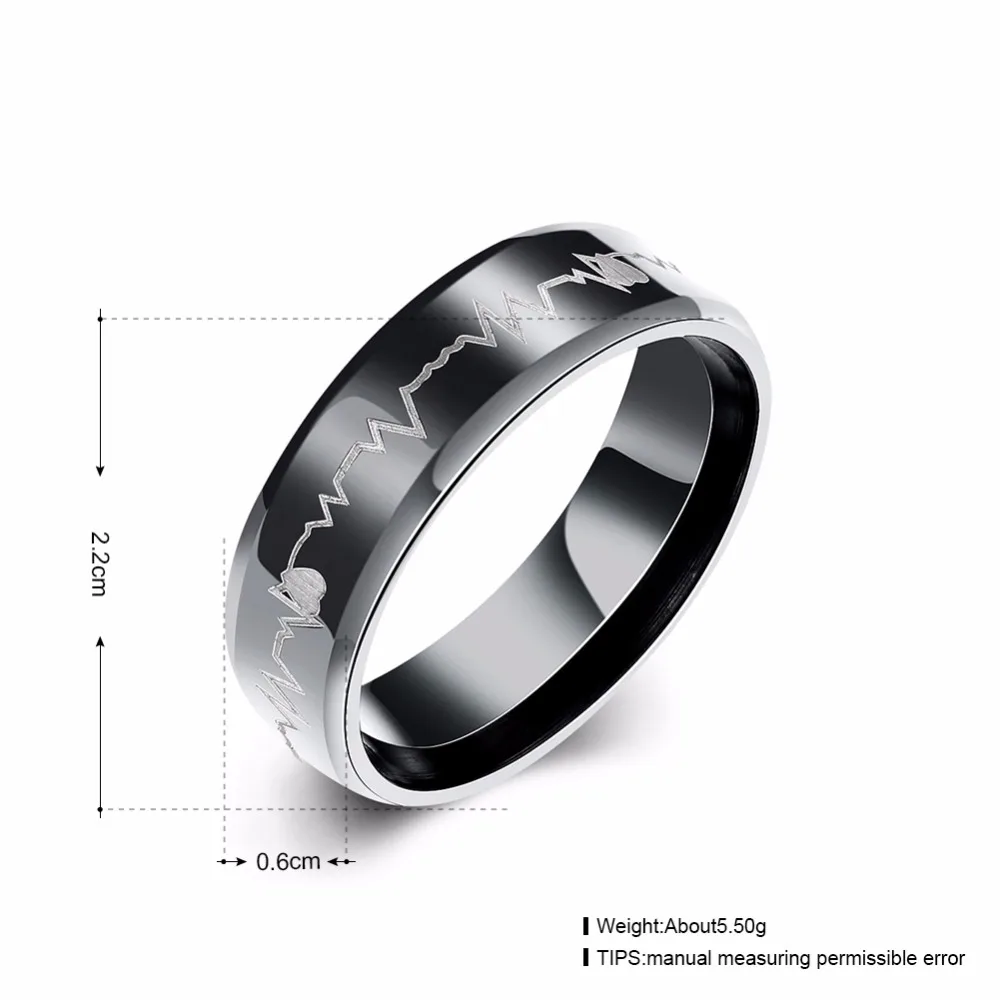 Титан серии европейских and американских Мужская steel кольцо Hot Multi-Color сочетание |