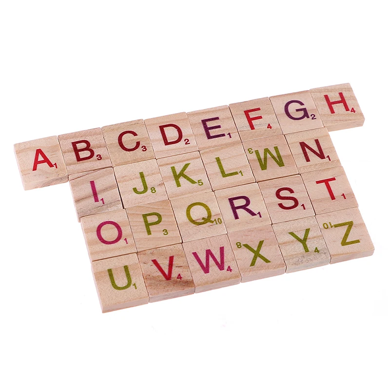 Оптовая продажа 100 дюйма искусственные английские буквы деревянные черные и