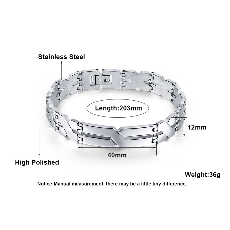 SAISEE New Arrival Stainless Steel Bracelets Men Chain Link Silver &amp Bangles Men's Cuff Wristband X Letter Bracelet | Украшения и