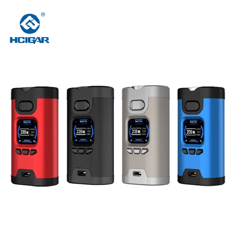 Оригинальный боксмод HCIGAR Wildwolf 235W TC двойной аккумулятор 18650 цветной TFT экран вейп