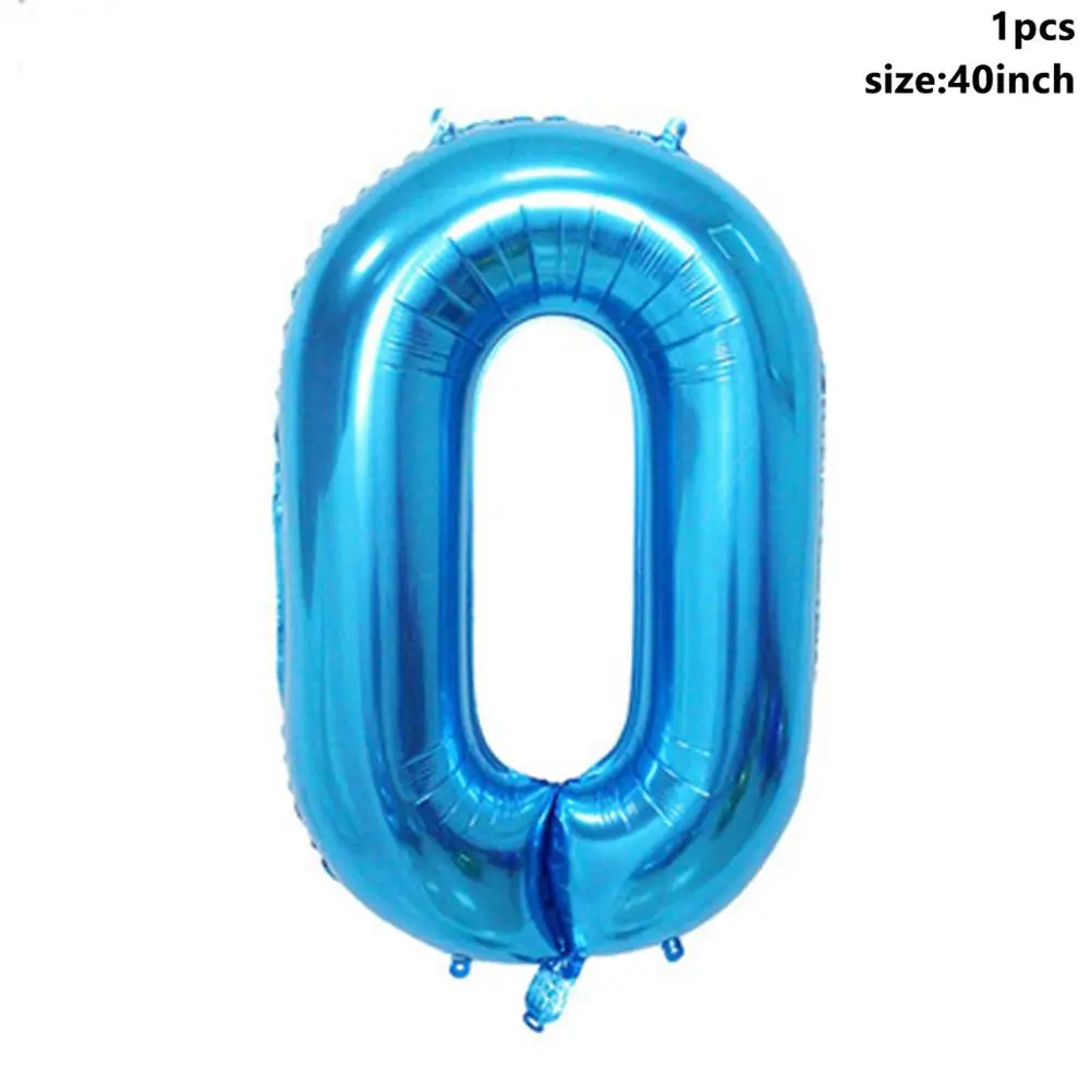 Blue Chain Balloons Taoup металлическая Золотая цепь воздушный шар из фольги шары-цифры Baloons Количество шариков Аксессуары Свадебная вечеринка Декор сувениры Вечерние - Цвет: Blue Chain Balloons