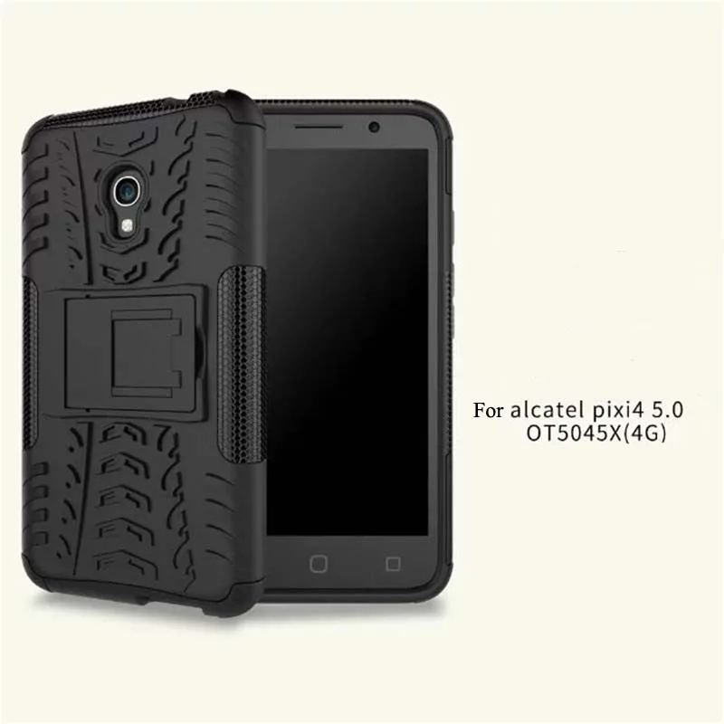 Case Для Alcatel Pixi 4 Крышка ТПУ + PC Броня Dual Back защитная Держатель Дизайн pixi 5.0 OT5045X Г |