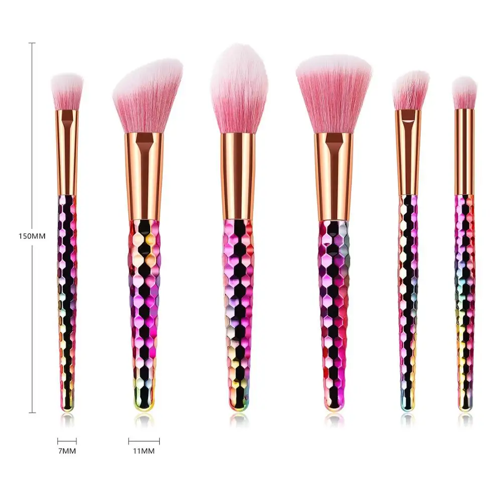 AMEIZII Brochas Maquillaje набор кистей для макияжа, косметическая пудра, Тональная основа, румяна, тени для век, кисть Pennelli Trucco - Handle Color: style 5