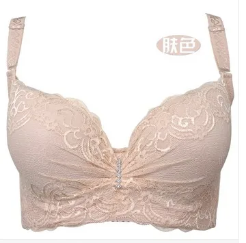 Женский бюстгальтер большого размера с чашкой пуш ап 80 85 90 95 100 C D E кружевное