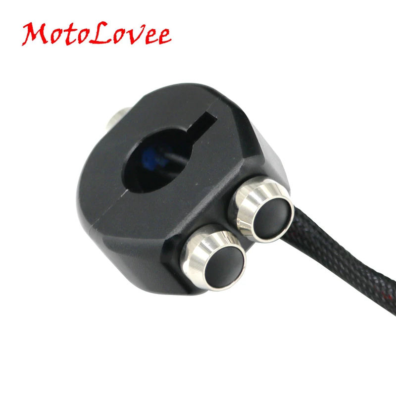 

MotoLovee 22mm 7/8" Aluminum Alloy CNC Motorcycle Switches Handlebar Mount Switch Headlight Light Start Kill Horn Reset Button