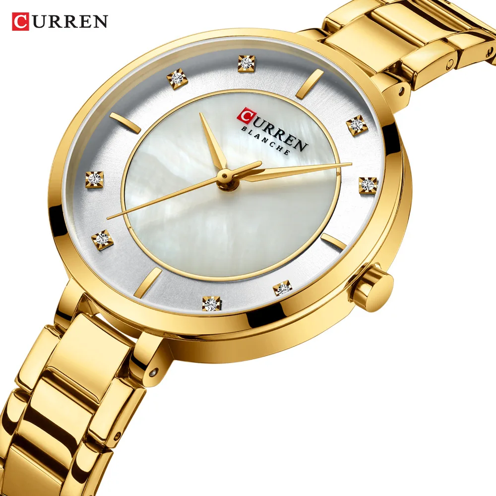 Часы CURREN женские кварцевые из нержавеющей стали 2020 | Наручные часы