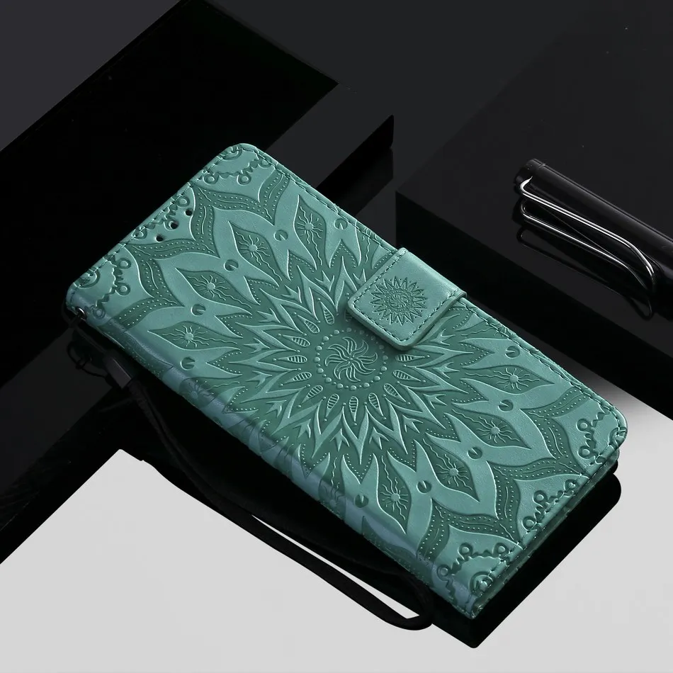 

Simple Leather Phone Covers sFor Samsung Galaxy M10 M20 A10 A20 A30 A40 A50 A70 S10E S10 Plus A8S 2018 Mandala Stand Cases D06Z