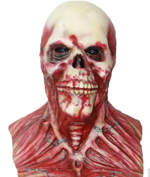 Маска к Хэллоуину X-MERRY игрушка страшные дьявольские Зомби для костюмированной