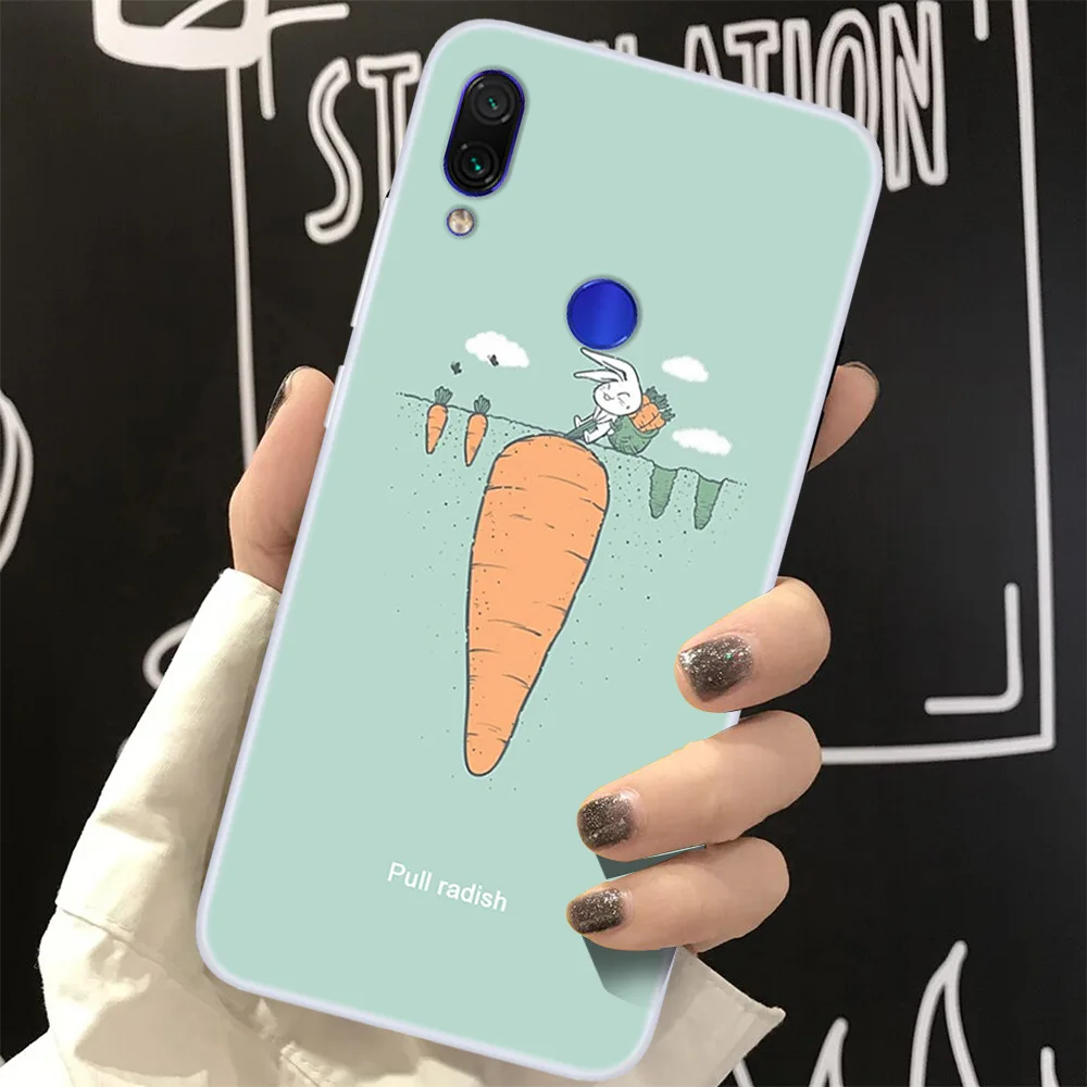 Модный милый чехол для телефона с мультяшными животными Xiaomi Redmi Note 7 рисунком