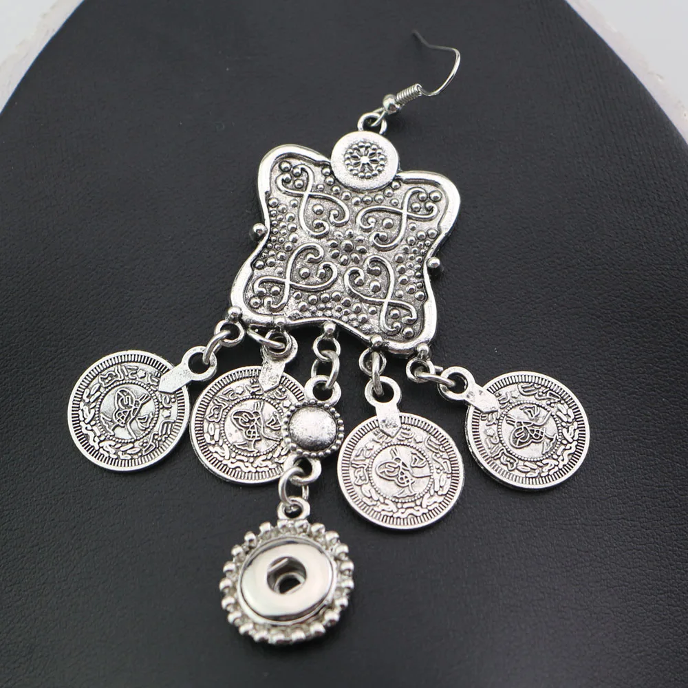 Новый дизайн винтажные серебряные Бохо Этнические украшения богемные серьги 18