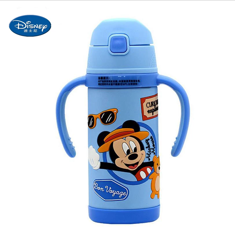 Дисней 3D изображение Микки Минни рукоятка детское вакуумное термобутылка 380