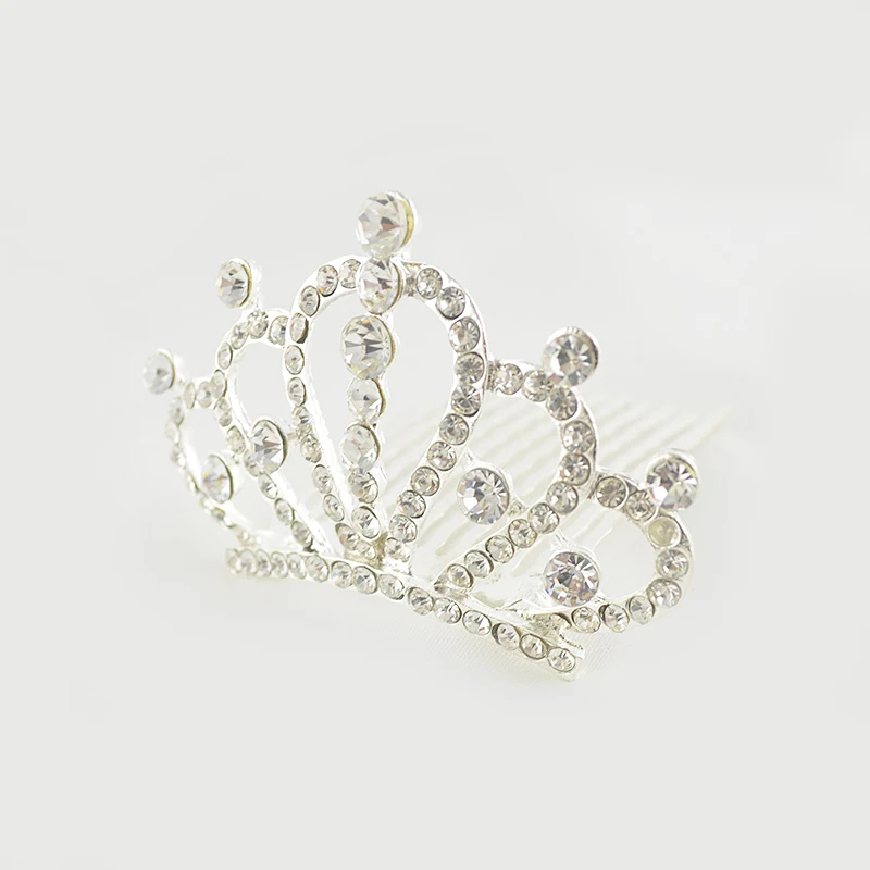 New Romantic Silver Color Hair Combs Rhinestone Women Girl Hairpins Wedding Accessories Female Women's Jewelry | Украшения и