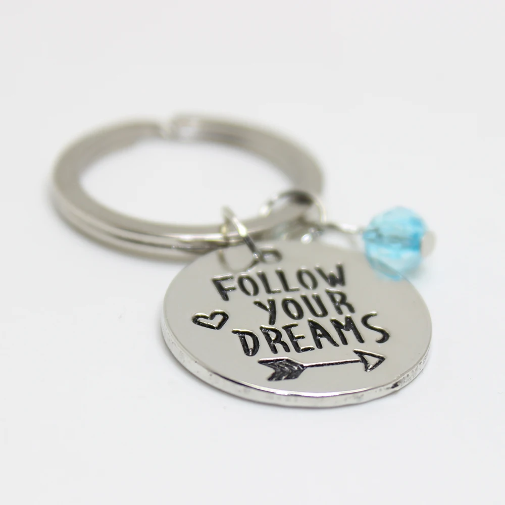 Yamily 12 шт./лот FOLLOW YOUR DREAMS брелок критальные Подвески Подвеска Брелок Выпускной