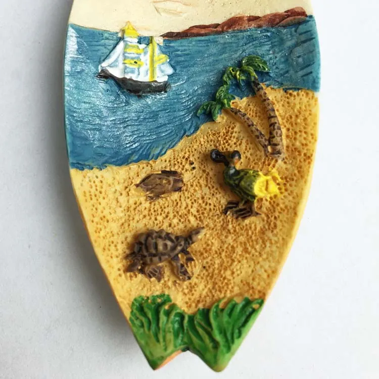 Mauritius Canoe Fridge Magnets Creative Ship Design Refrigerator Stickers Home Decoration Travel Souvenirs | Дом и сад