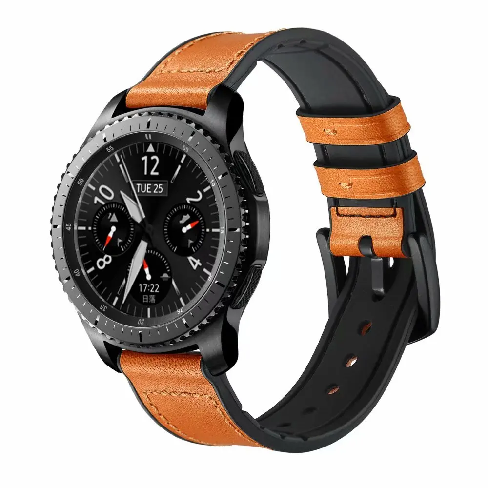 Ремешок для часов Samsung Gear S3 мягкий силиконовый ремешок из натуральной кожи Huawei Watch