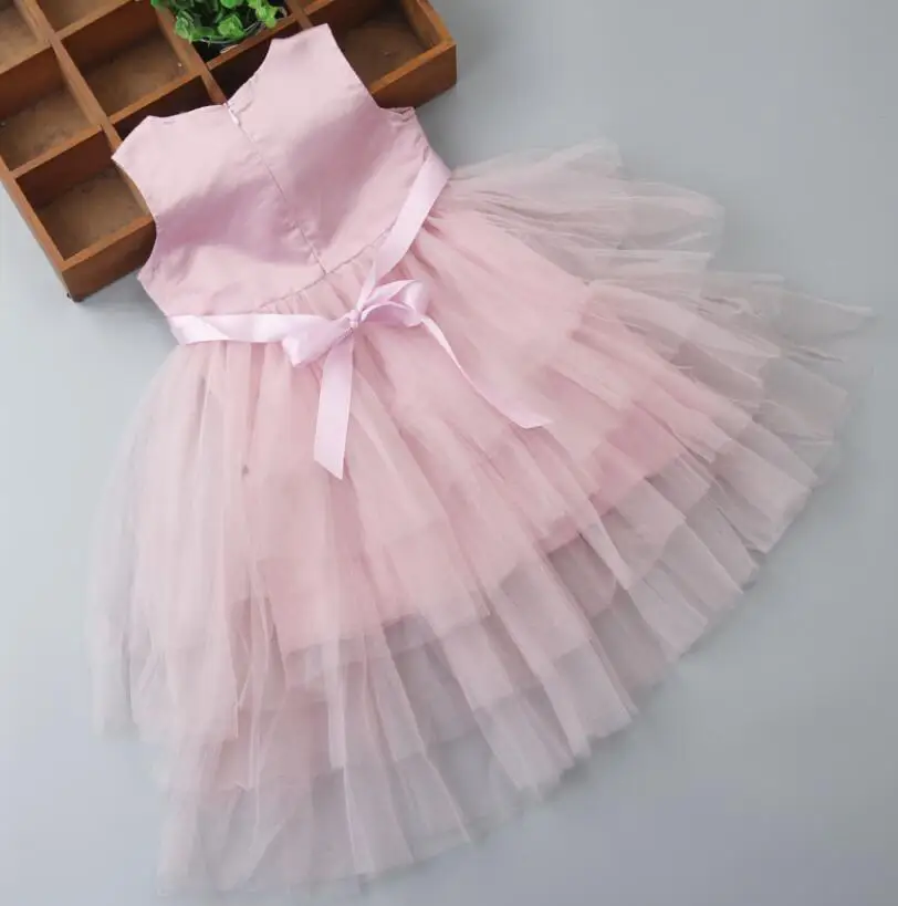 Новинка 2018 года летняя одежда для девочек детская платья принцессы кружевное