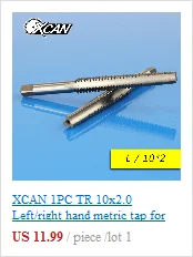 Винтовой кран XCAN HSS из стали с титановым покрытием, спиральный метрический резьбовой кран M2/M2.5/M3/M3.5/M4/M5/M6, ручной кран TR