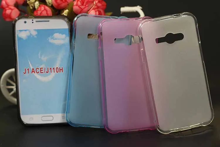 Красочные силиконовые мягкий чехол TPU для Samsung Galaxy J1 Ace J110 J110H Блестящий живопись