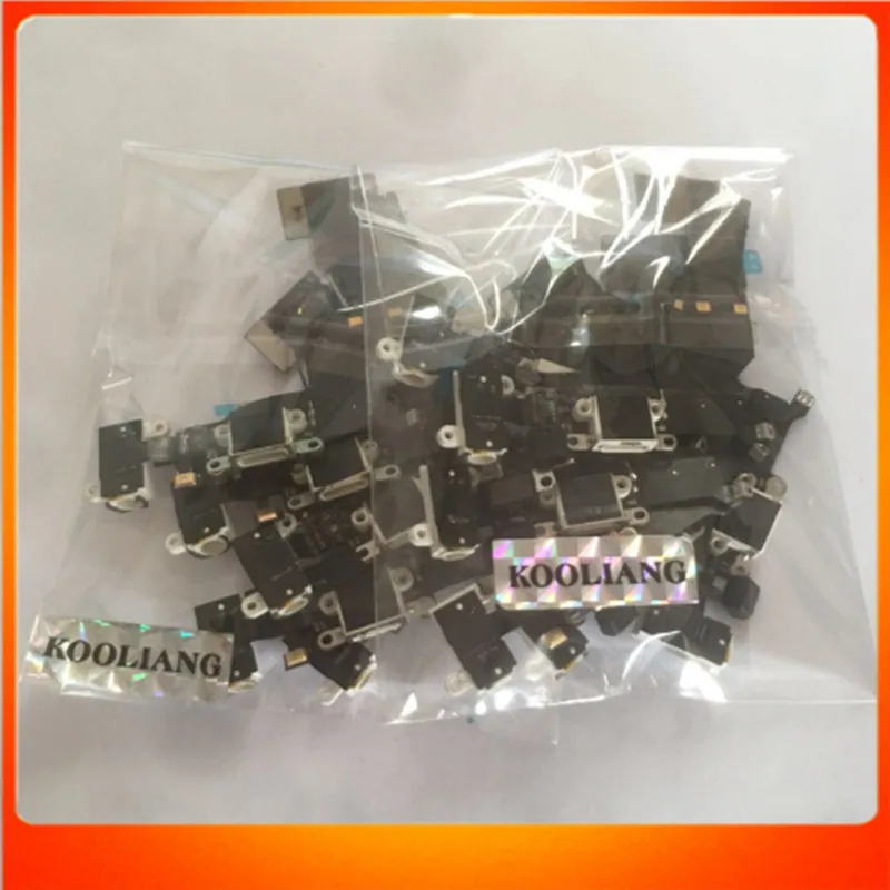 KOOLIANG 50pcs/lot headphone Audio Jack USB Charger Charging Port Dock Connector flex cable for iPhone 5s | Мобильные телефоны и