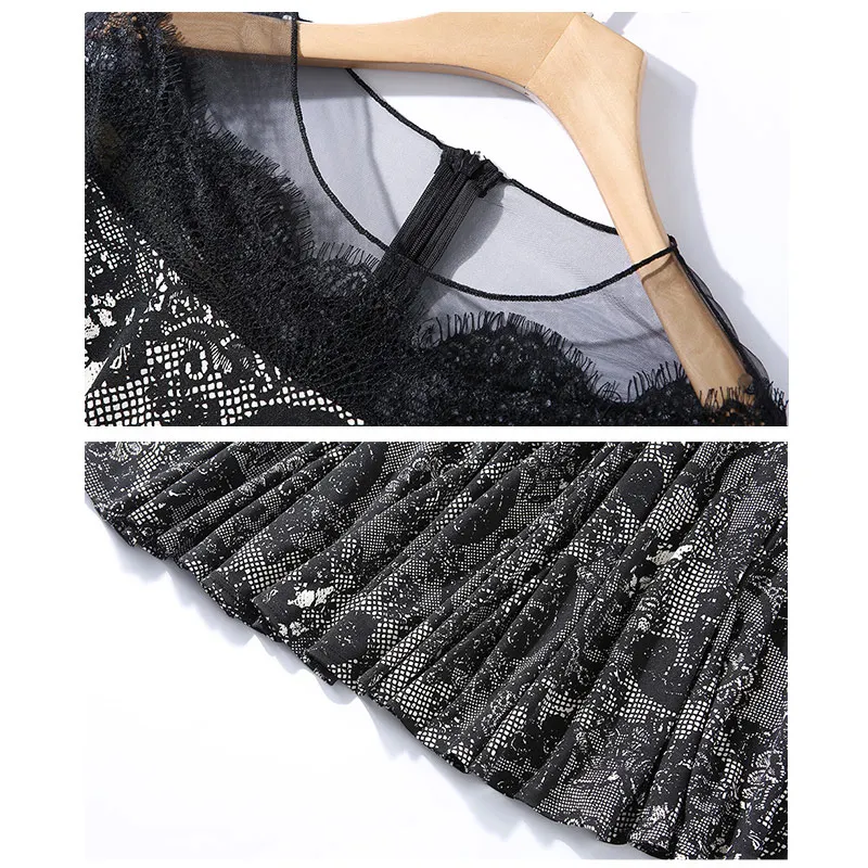 Весенне летнее Новое кружевное платье Willstage 2019 женские сетчатые лоскутные платья