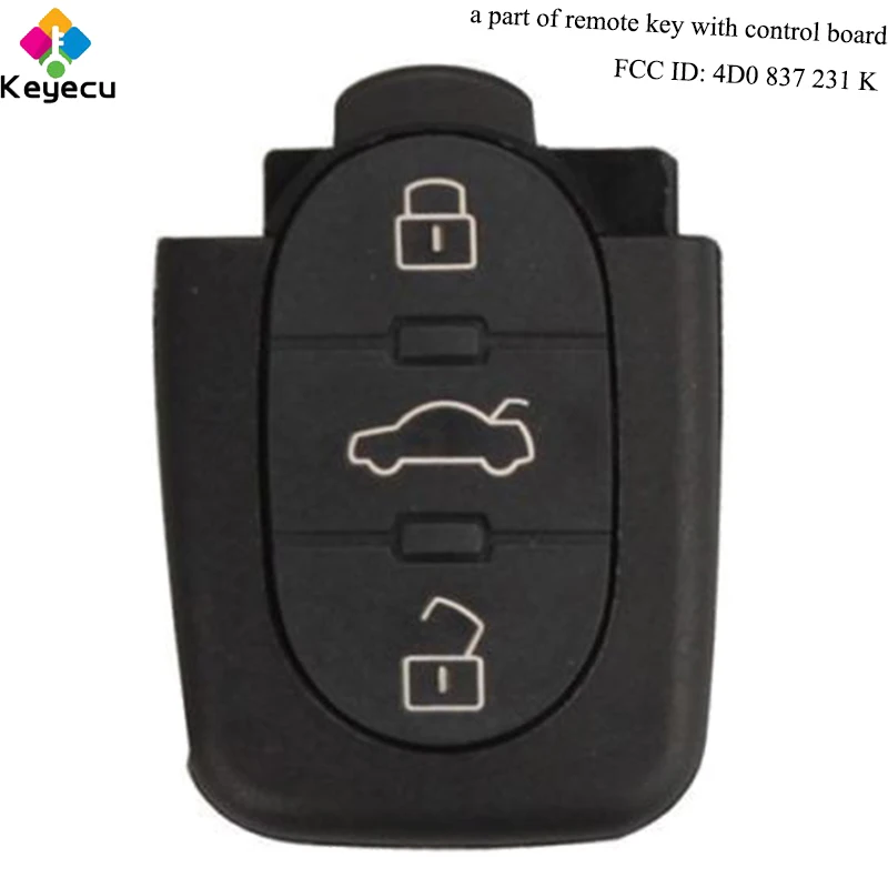 KEYECU замена нового дистанционного передатчика ключевая часть 3 кнопки и частота 433