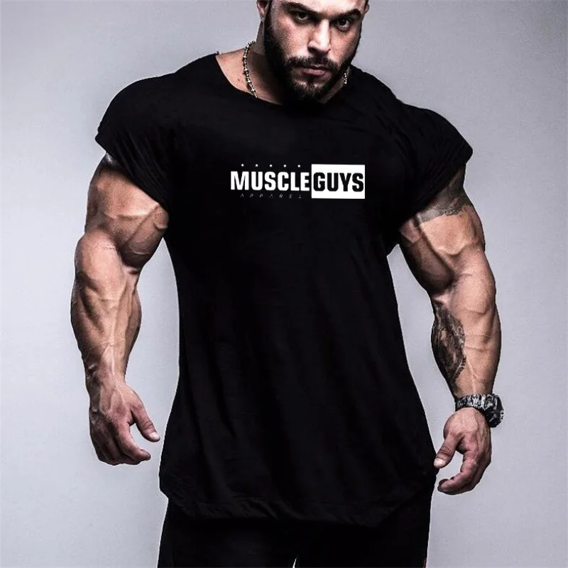 Новинка 2020 модный мужской жилет Muscleguys бодибилдинг фитнес японские рукава топы