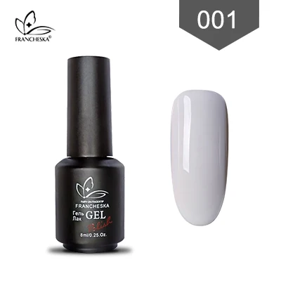 Francheska 001-White Francheska color01-36 Гель-лак для ногтей замачиваемый Гель-лак для ногтей unha nail art gellak nagels spulletjes lakiery hybrydowe лак - Цвет: Francheska 001-White
