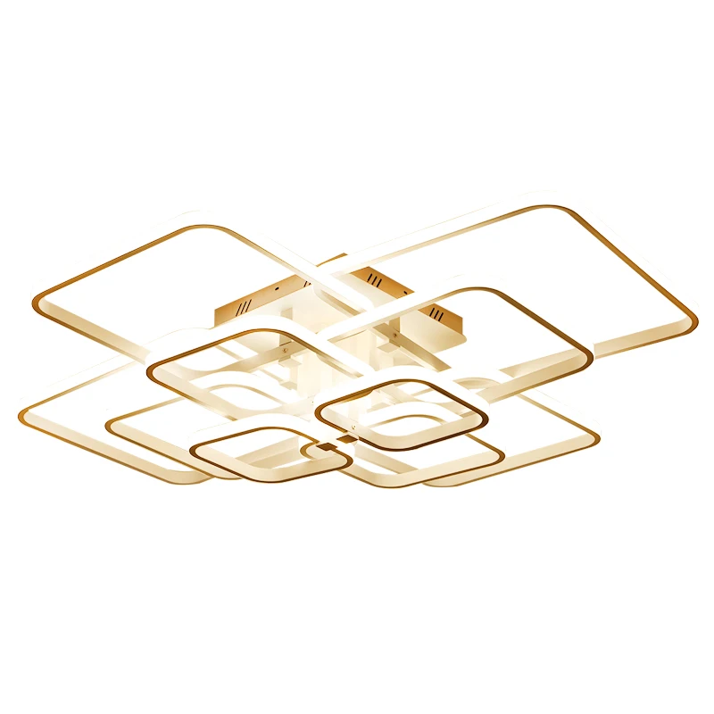 

wongshi AC85-265V Remote Dimming LED Ceiling Lights For Living Room Aluminum For Dining Room Bedroom Ceiling Lamp Lustre