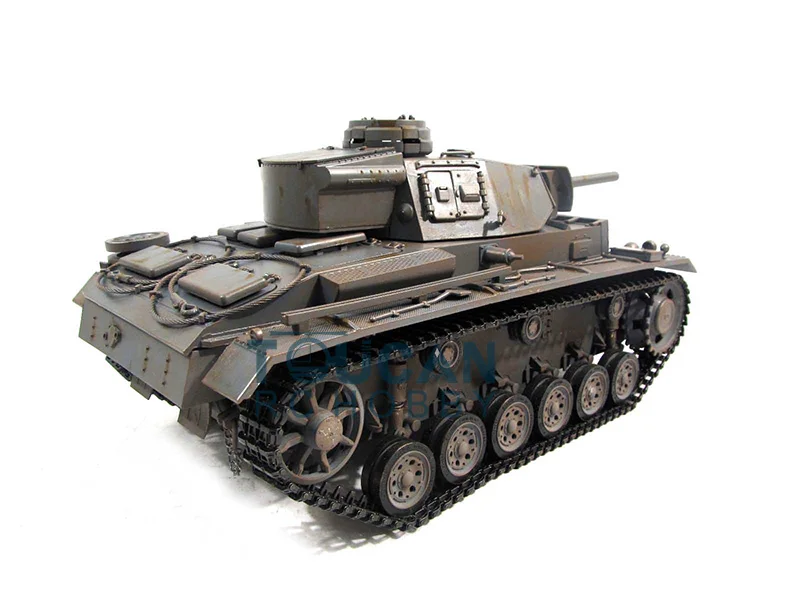 100% Металл Mato 1/16 Panzer III RC Tank KIT Модель инфракрасный Recoil серый 1223 TH00664|rc tank kit|rc tankpanzer iii