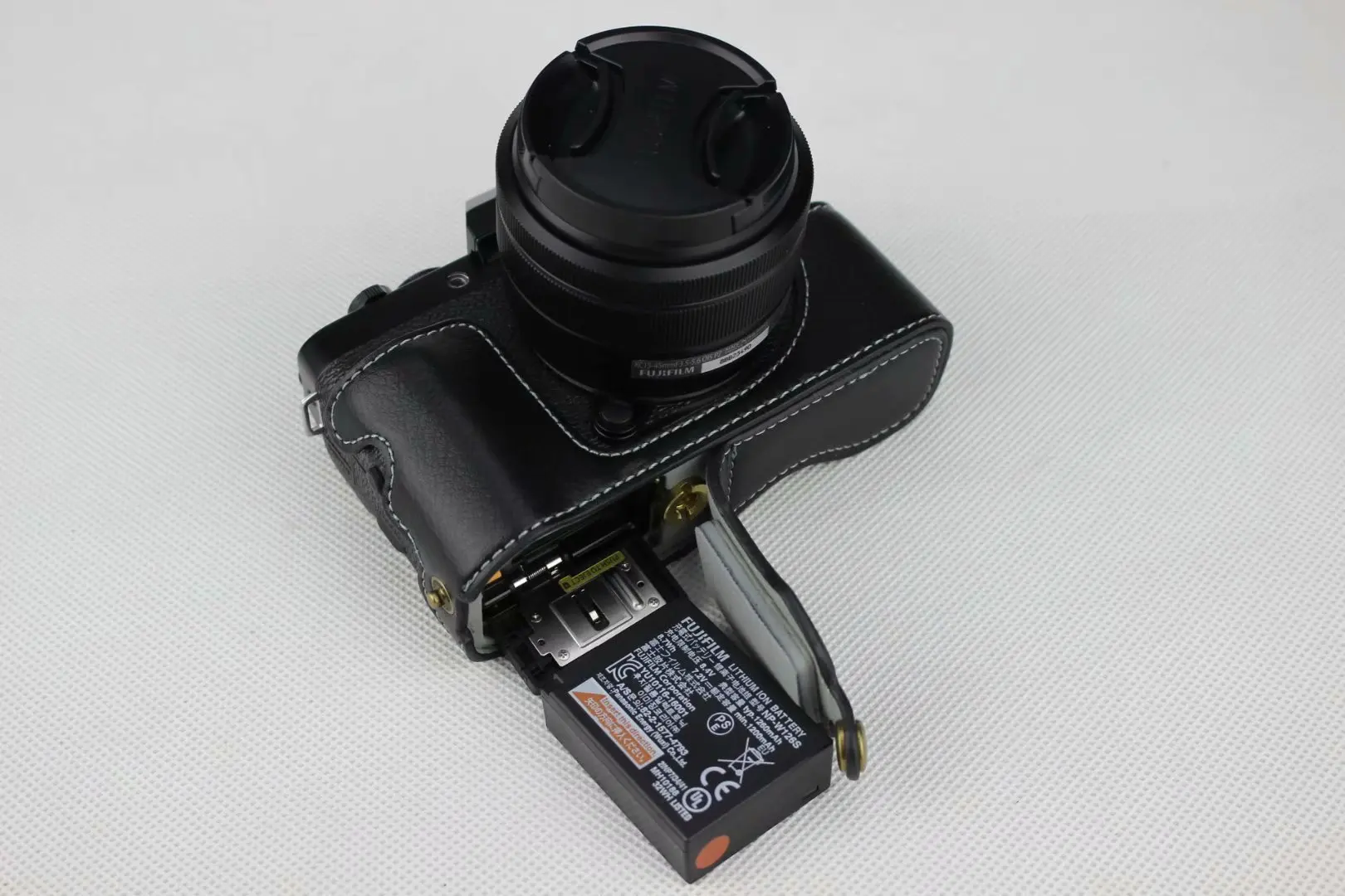 Корпус для половины камеры из натуральной кожи Fujifilm X-T100 Fuji XT100 XT-100 нижний корпус с