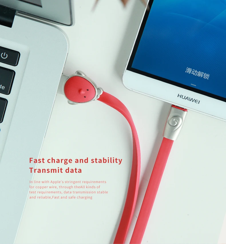 Кабель Micro USB ROCK для Xiaomi кабель быстрой зарядки с рисунком зодиака устройств Android