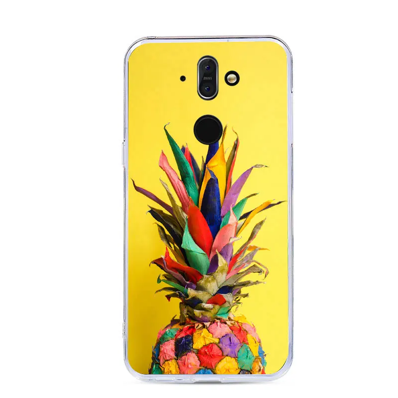 Милый чехол для телефона J &amp R с цветочным рисунком кота Nokia 9 силиконовый узором 8