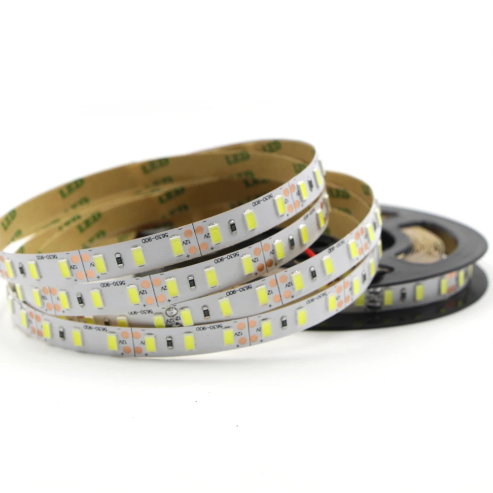 5 м SMD 5730 300 450 600 Светодиодная лента 5630 12 В ярче 5050 3528 Рождественская гирлянда лампа