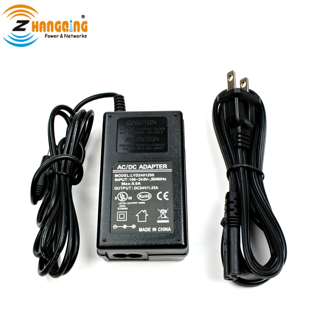 ZQ Security 24v30w гигабитный 4-портовый пассивный инжектор PoE Power over Ethernet-24 вольта для