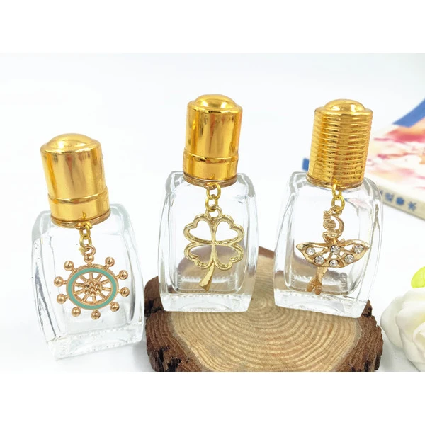 Флакон парфюмерный прозрачный стеклянный с подвеской 8 мл 10 шт./лот DC860|perfume