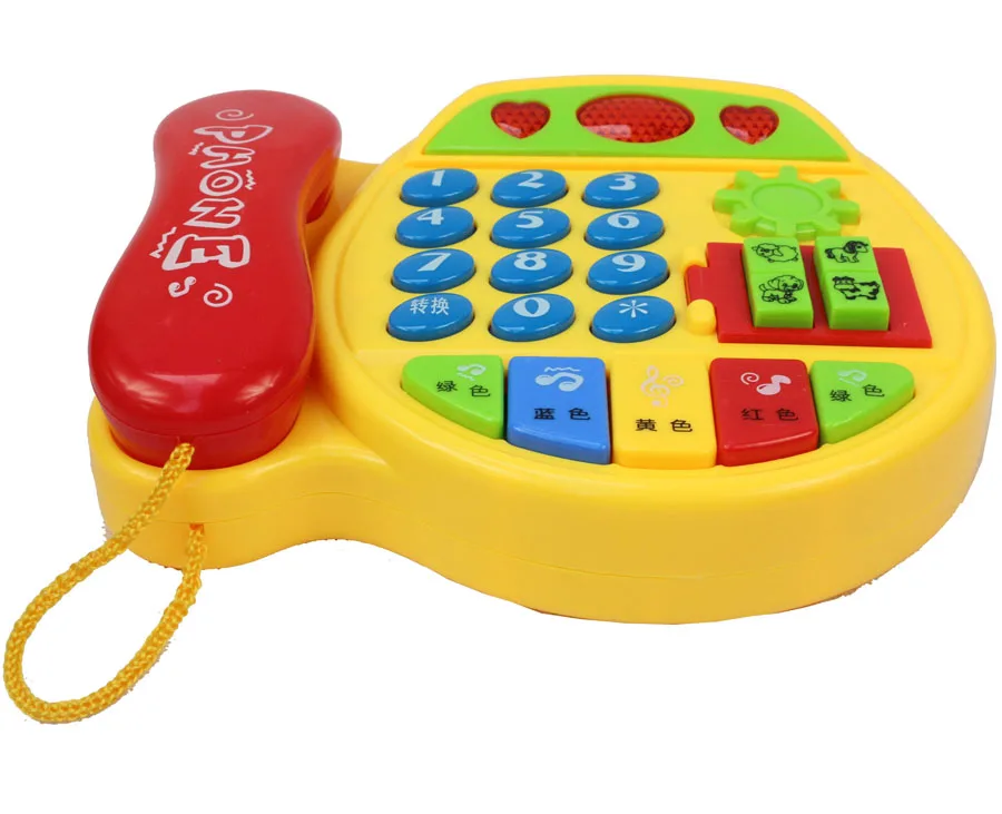 Children's Telephone Early Childhood Toys Baby Phone Multi-function Music Toy 6 - December 1-2-3 Years Old Educational Plastic