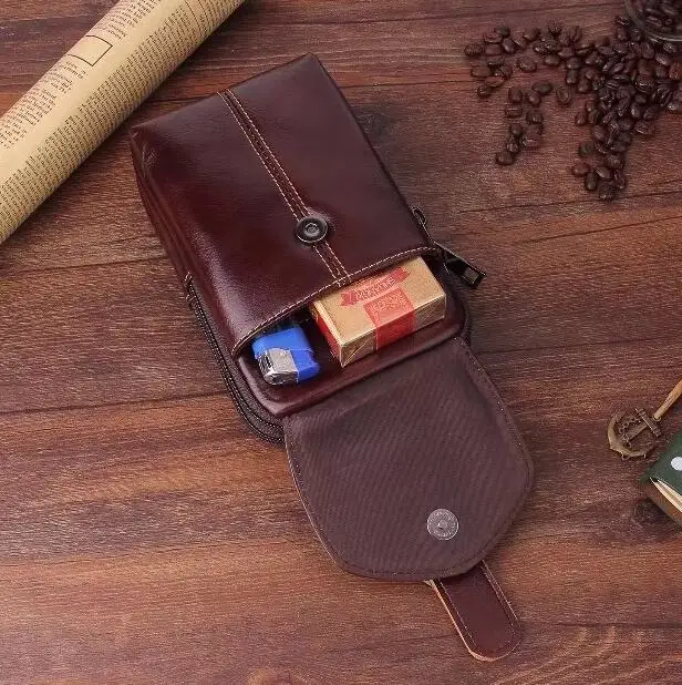 Мужской чехол с зажимом для ремня из натуральной коровьей кожи Zopo Lion Heart Flash X Plus S/C