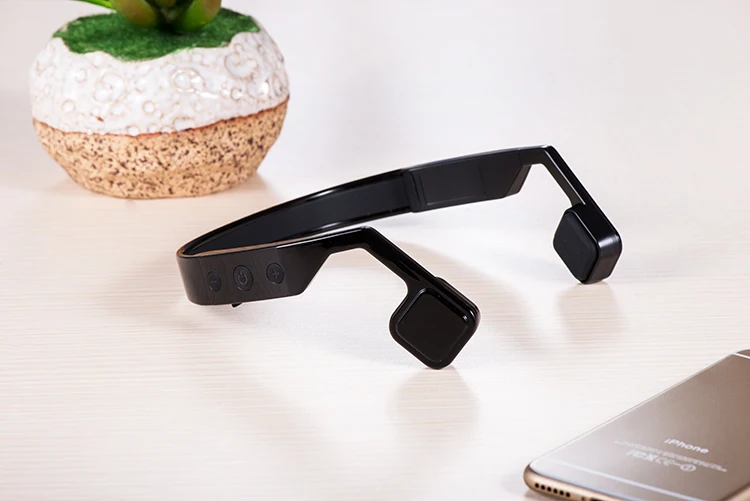 Костной проводимости спорт bluetooth-гарнитура беспроводные наушники со встроенным