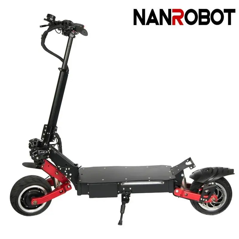 Nanrobot RS7 1" 3200 Вт высокой мощности Скорость Портативный складной 60V 31.2A, 55MPH и 55 миль 2 колеса kick e Электрический самокат для взрослых