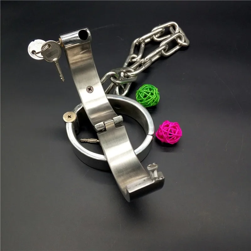 Овальные тяжелые манжеты из нержавеющей стали мужские/женские ограничители для