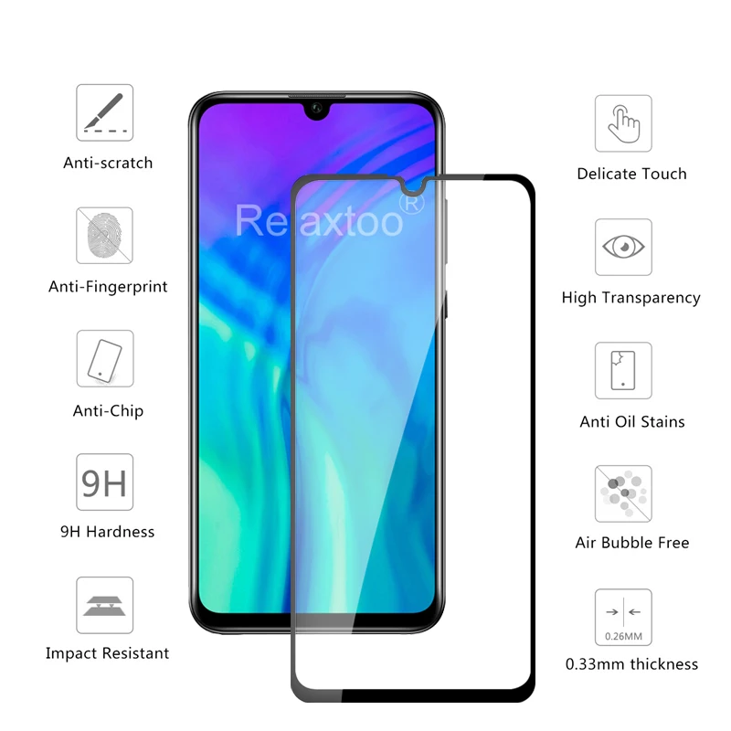 На Honor 20i 10i Защитное стекло для Huawei Защитная пленка экрана Huawey Honor10i Honor20i